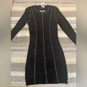 Black Dress w/ White Detailing